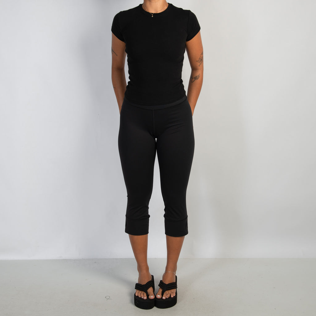 BLACK CROP TIGHTS