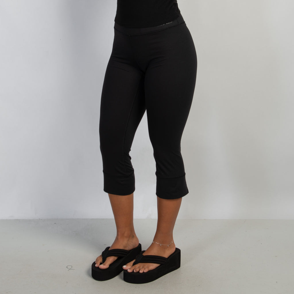 BLACK CROP TIGHTS