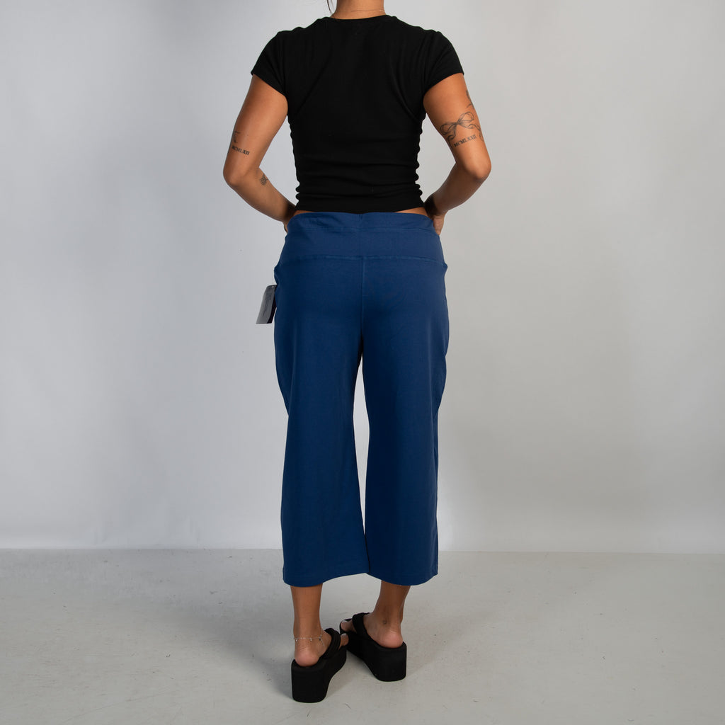 BLUE COTTON LOUNGE PANTS