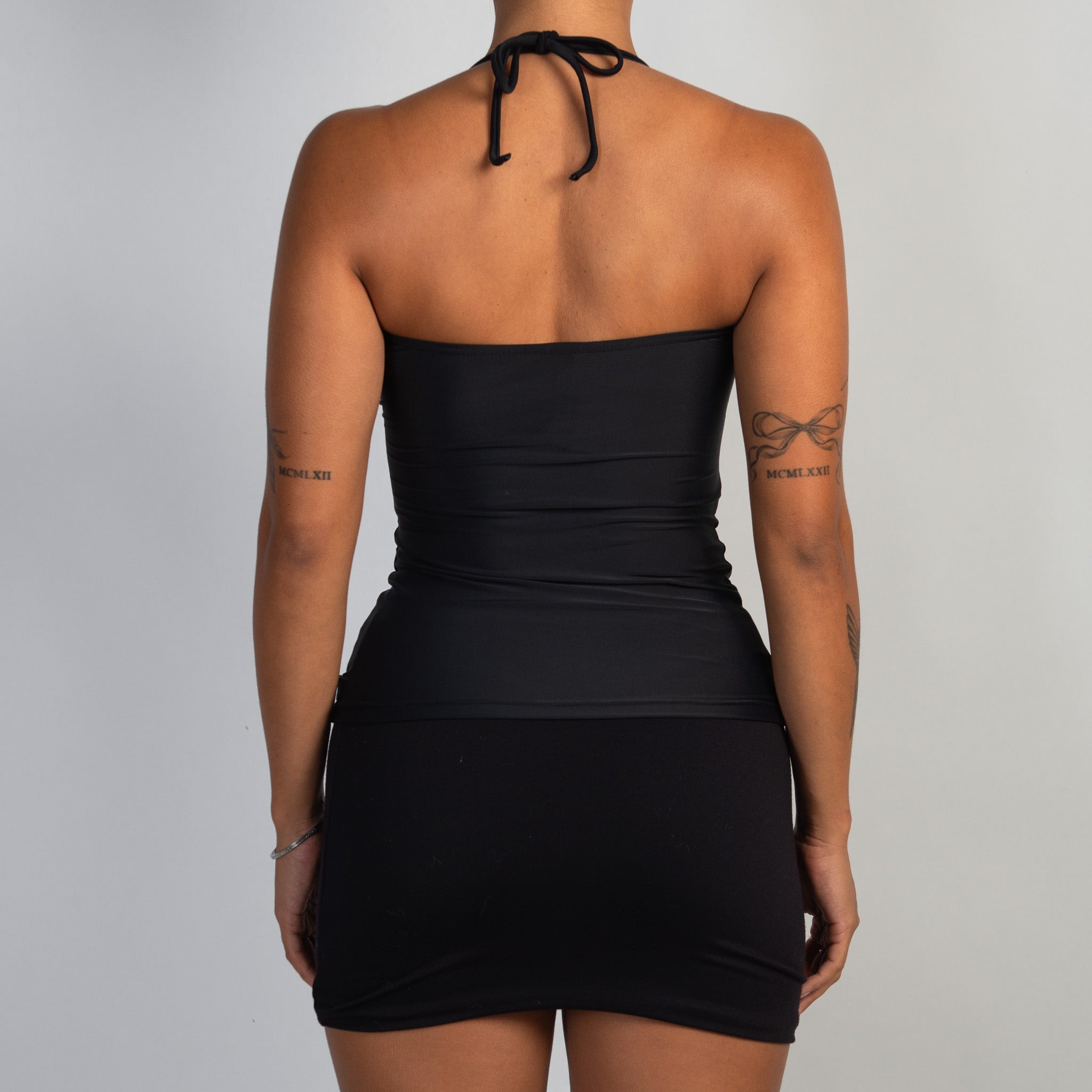 BLACK TANKINI TOP