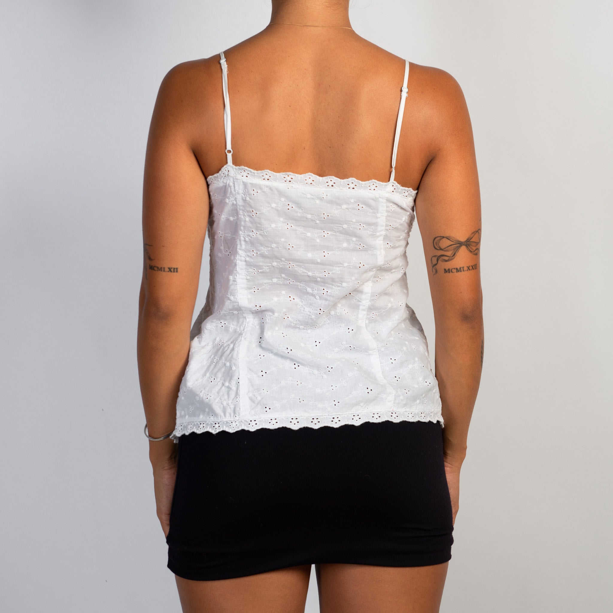 WHITE BRODERIE CAMISOLE