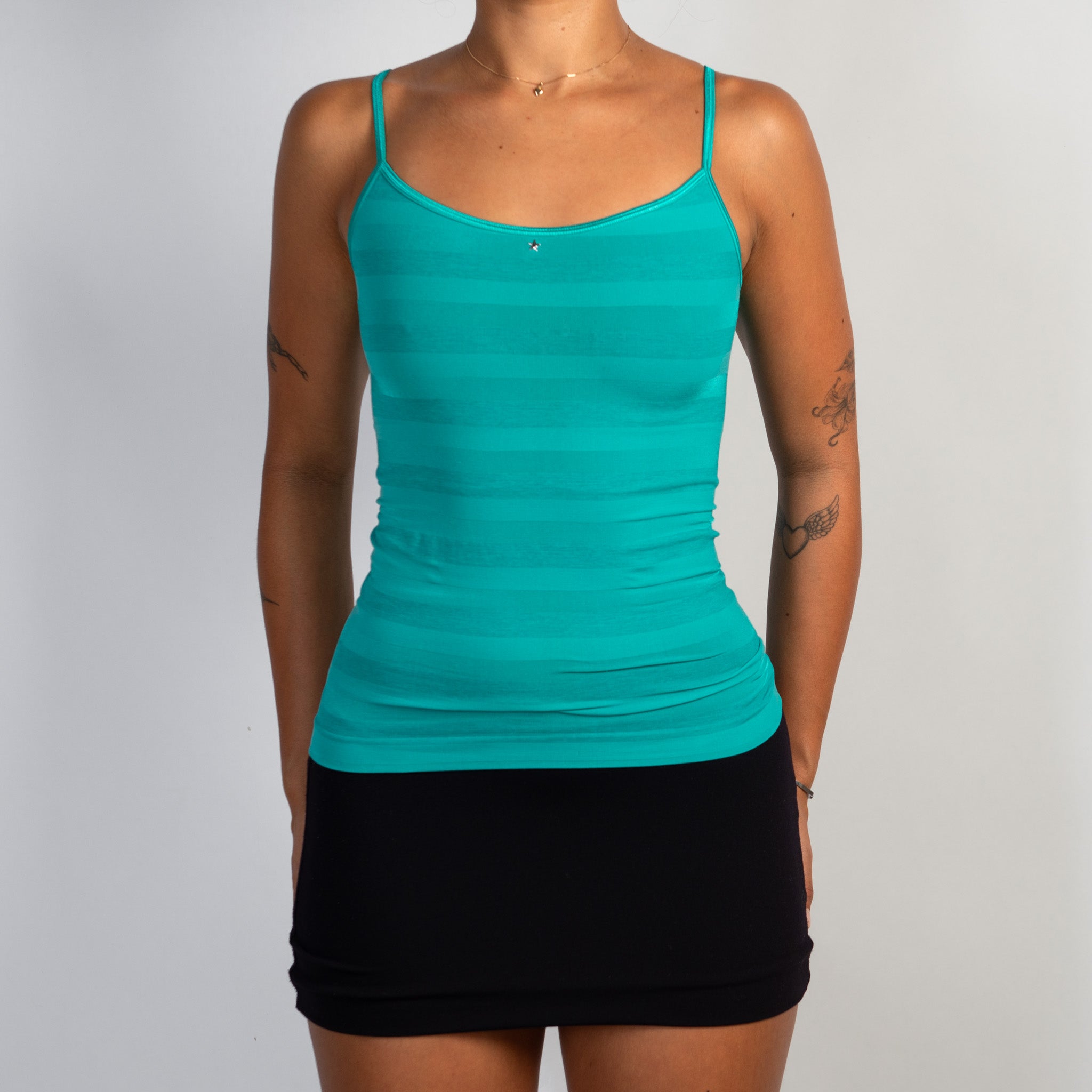 TEAL SEAMLESS TANK TOP