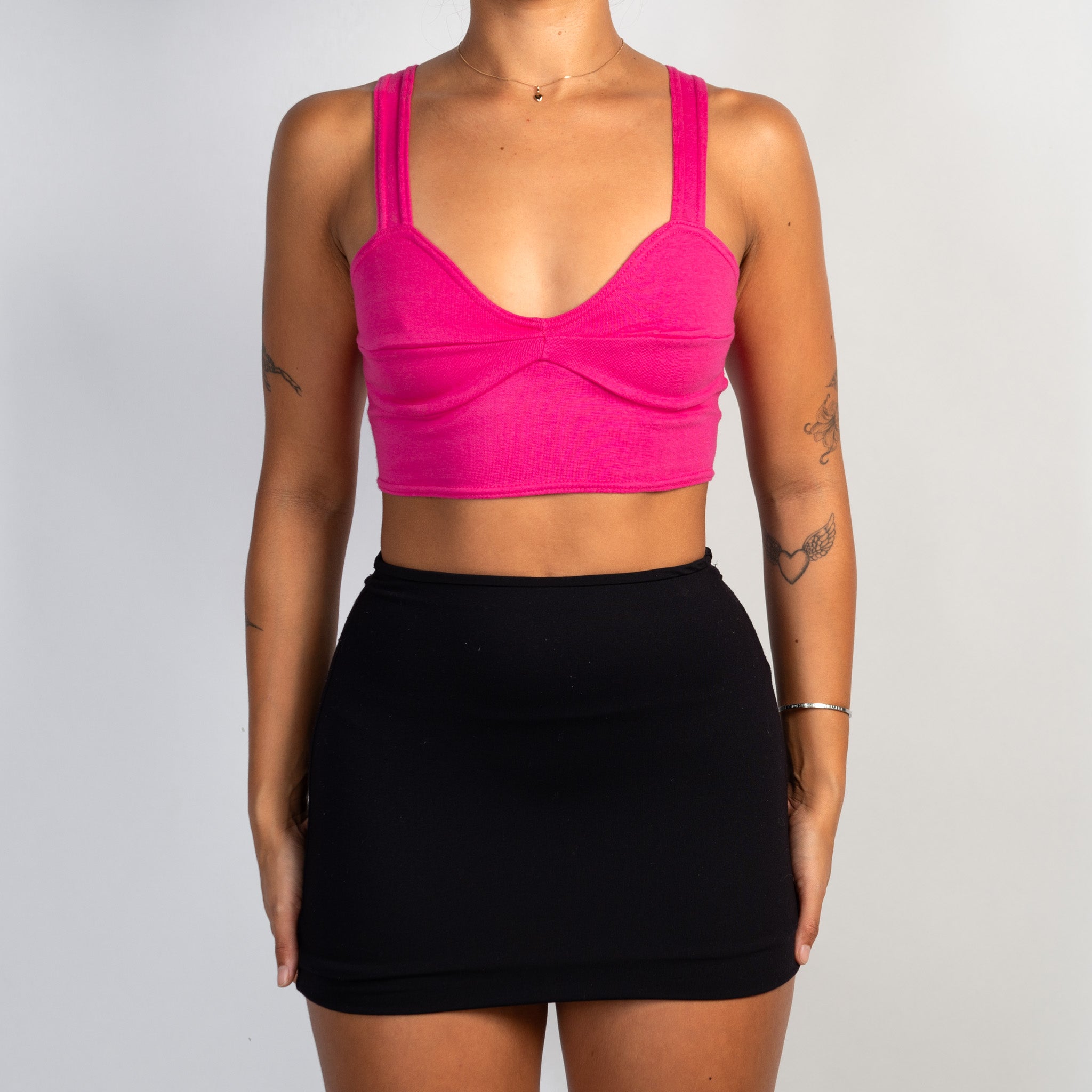 HOT PINK CROP TOP