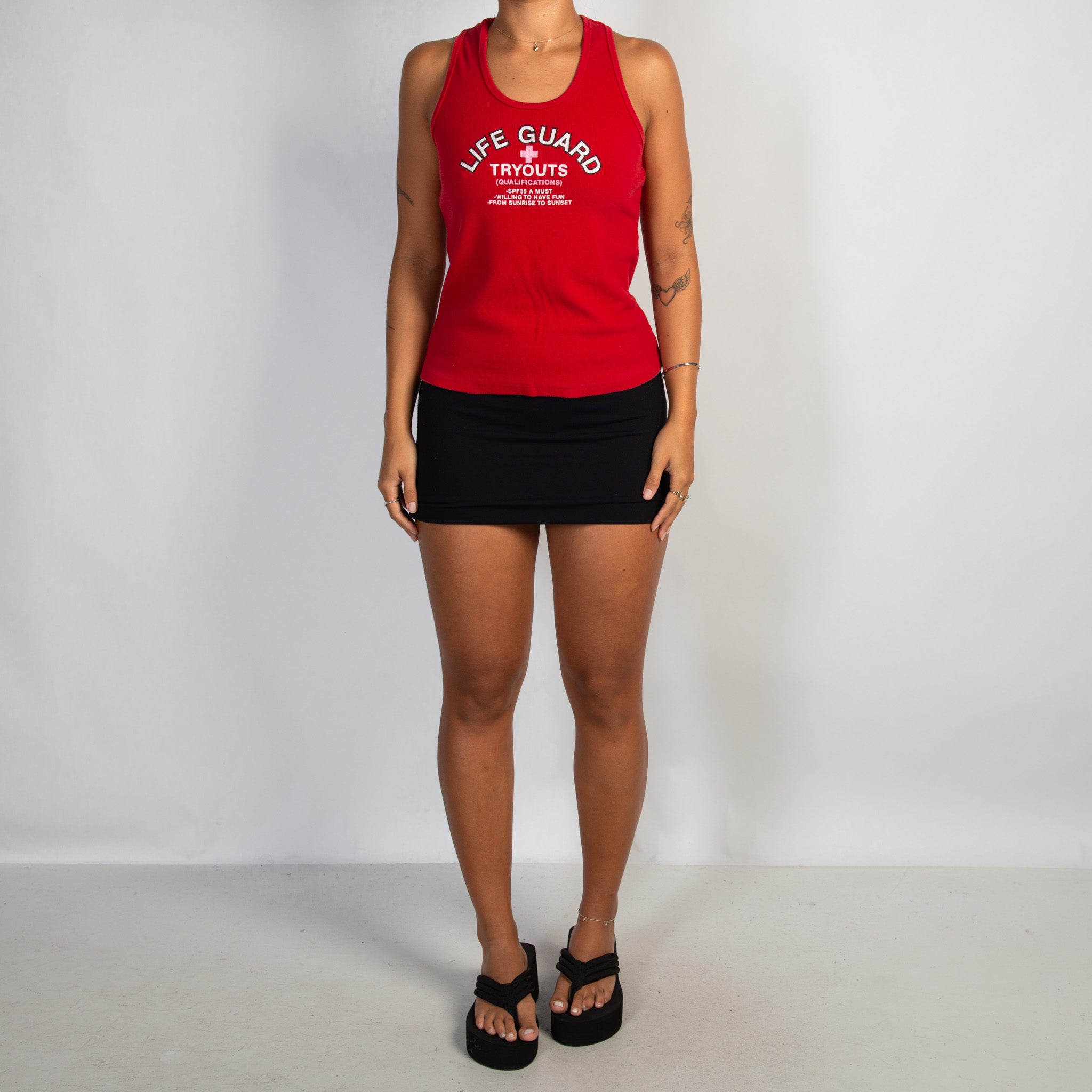 RED TANK TOP