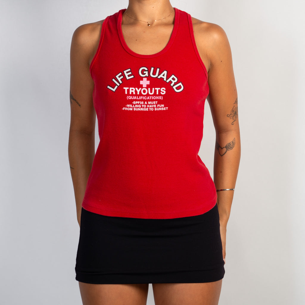 RED TANK TOP
