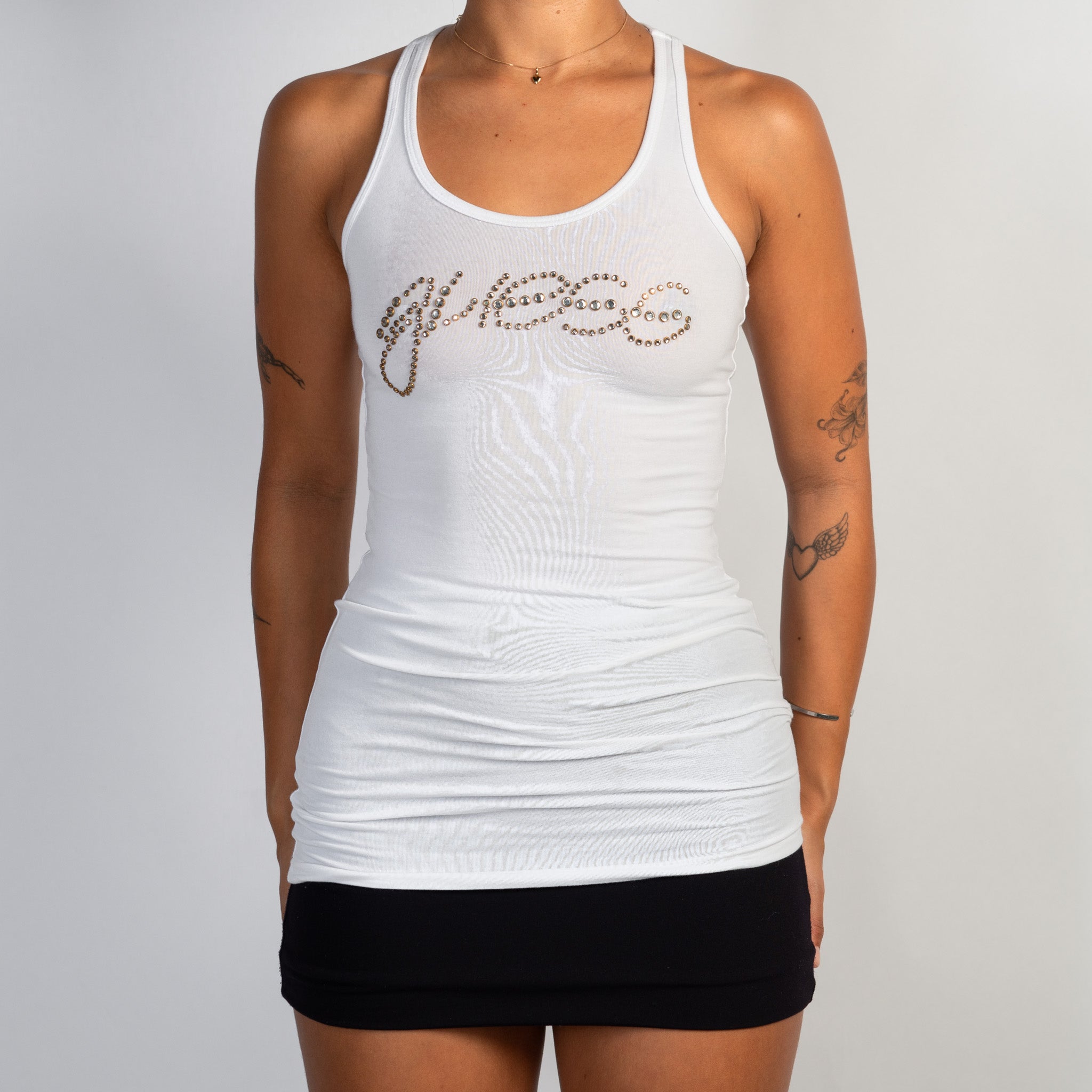 DIAMANTE SCRIPT TANK TOP