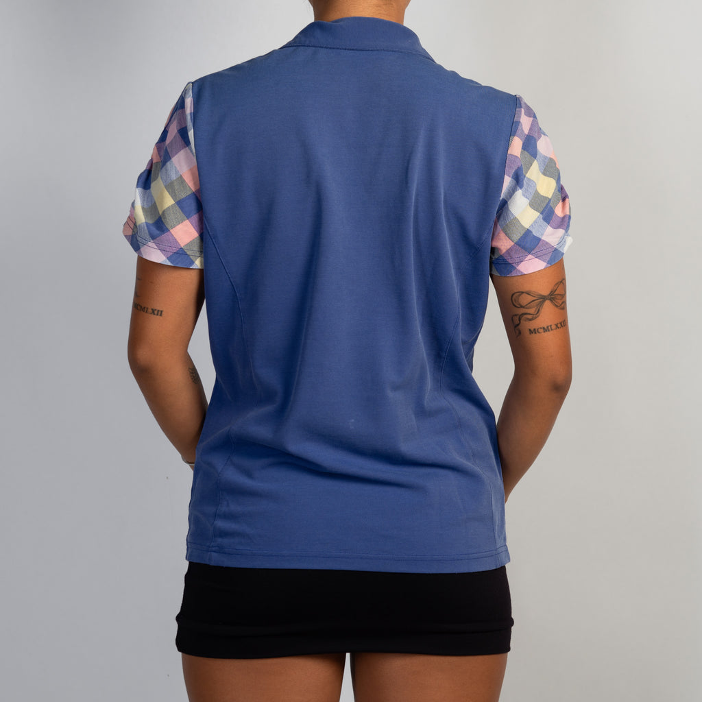 PURPLE PLAID POLO