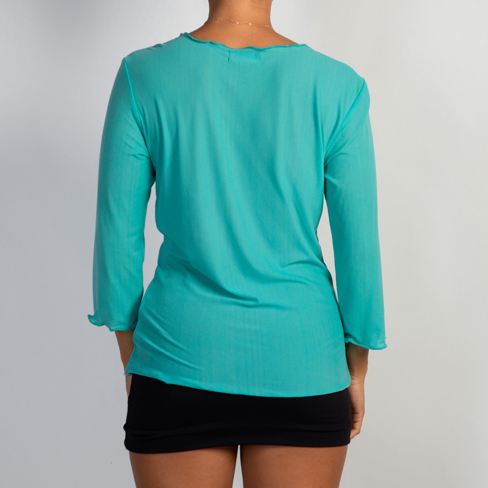 TEAL MESH TOP