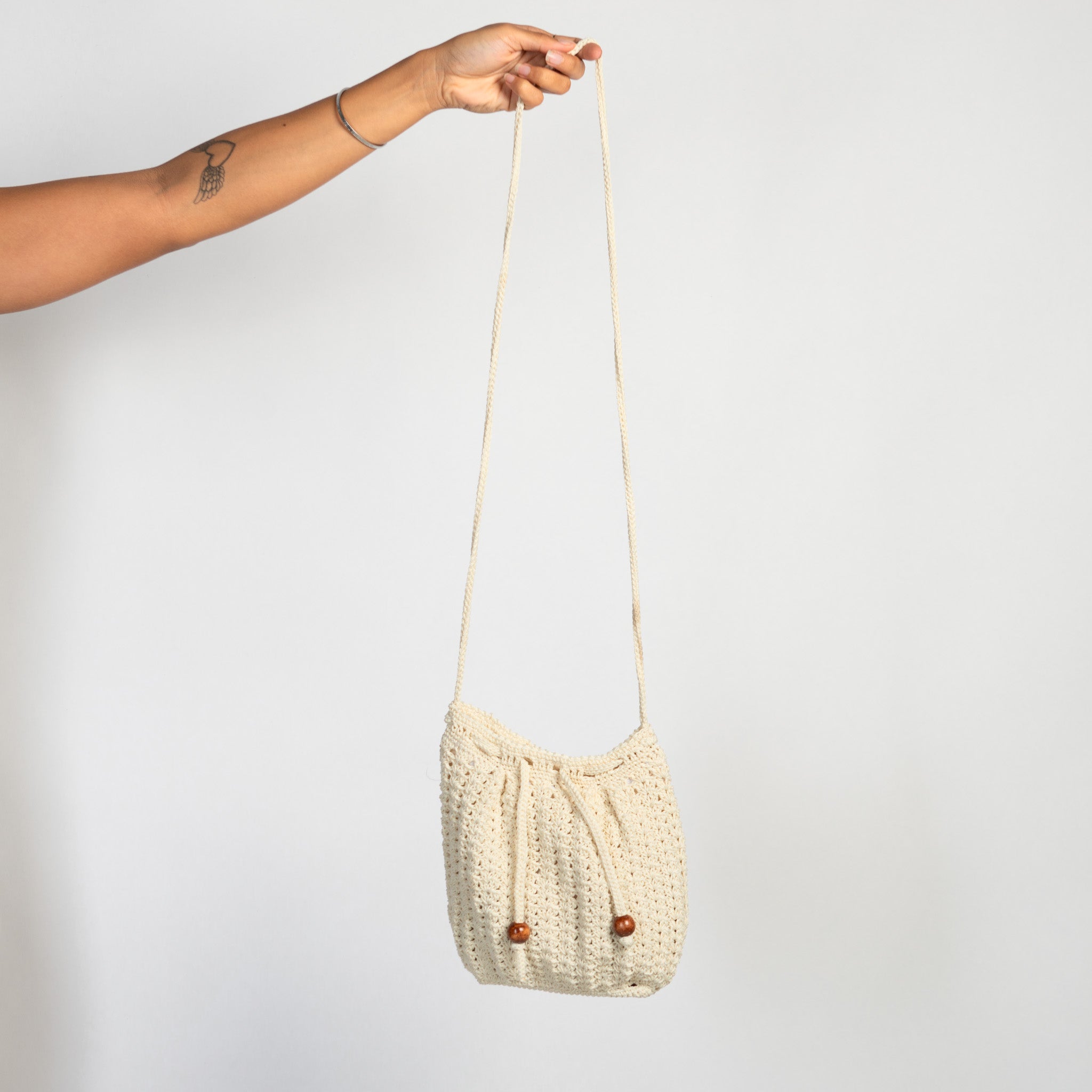 CREAM CROSSBODY BAG