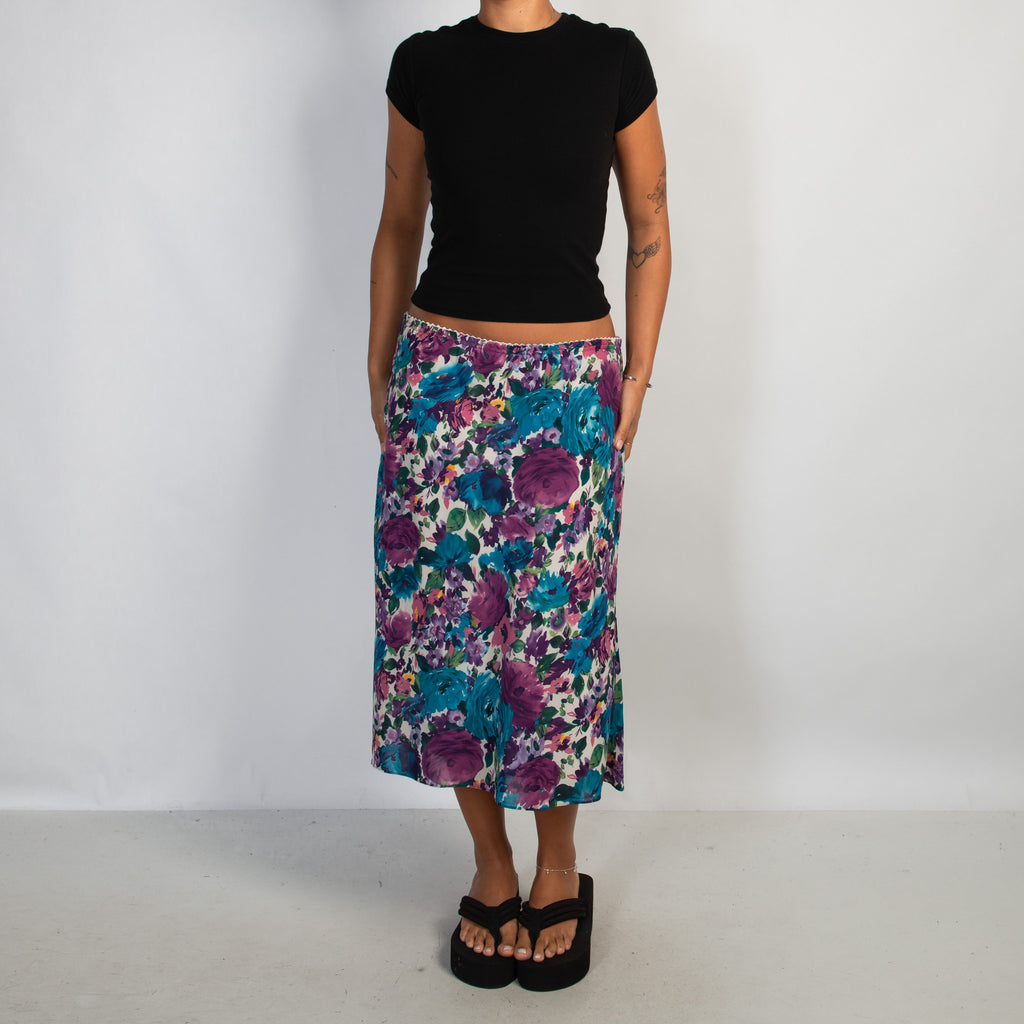 FLORAL MIDI SKIRT