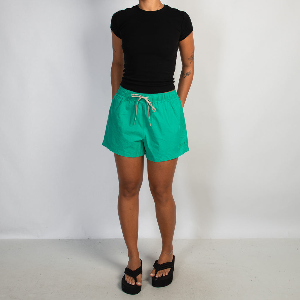 GREEN COTTON SHORTS
