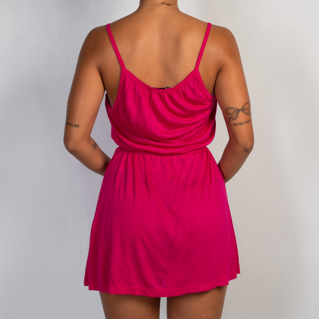 PINK WRAP STYLE DRESS