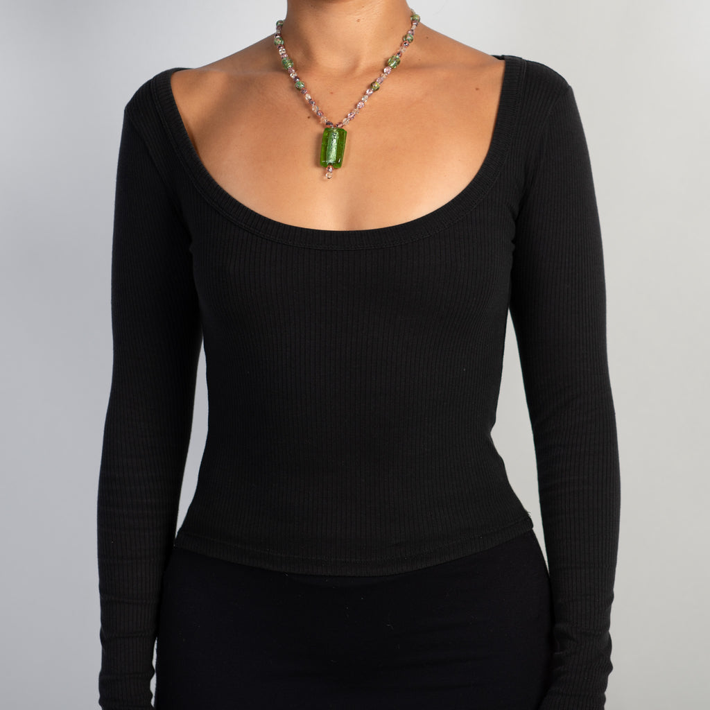 BEADED PENDANT NECKLACE