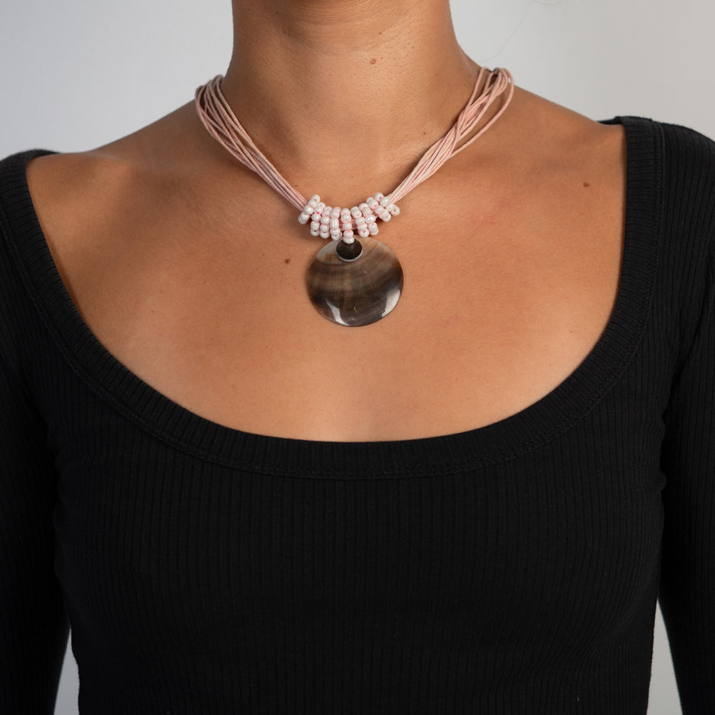 PINK SHELL NECKLACE