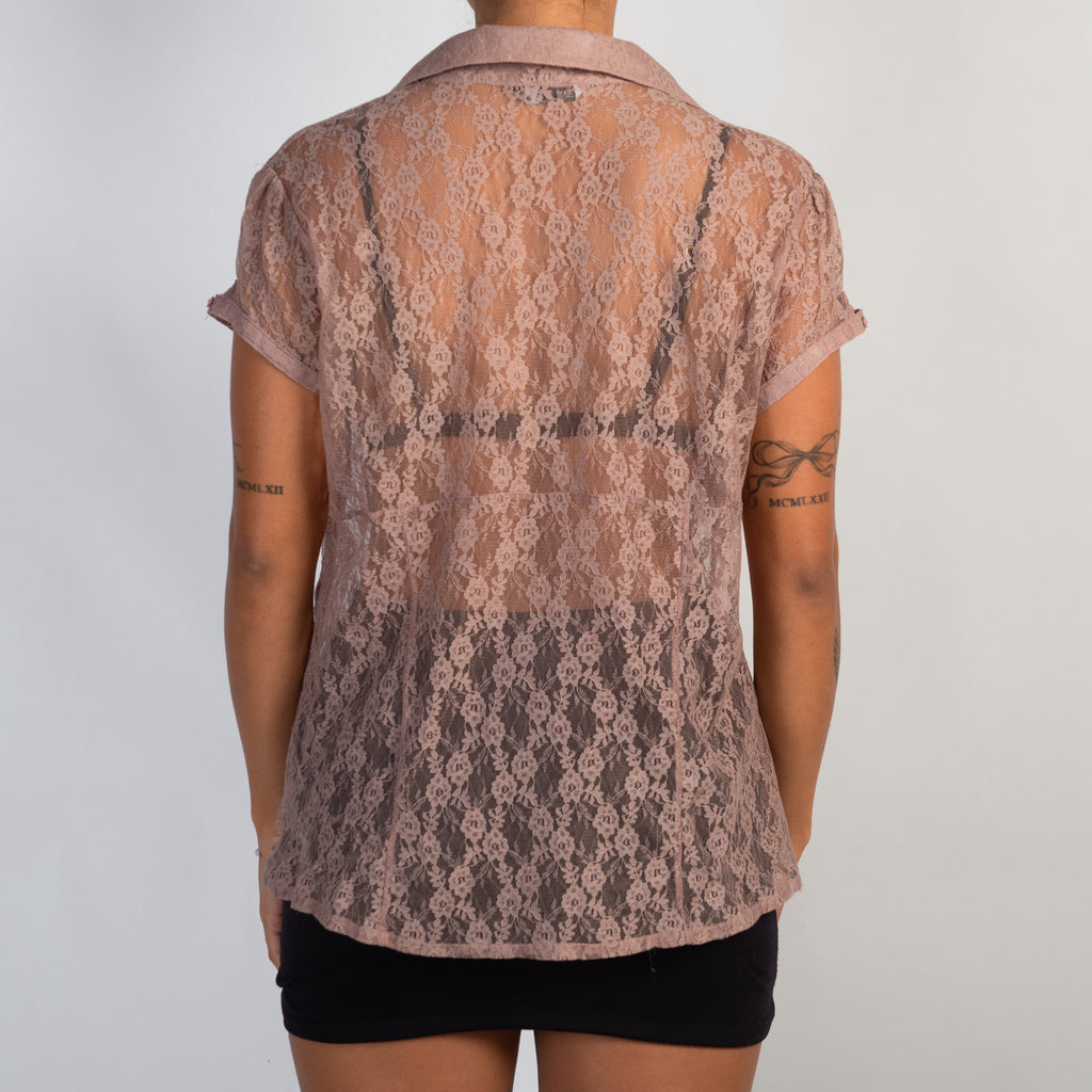 PINK LACE BLOUSE