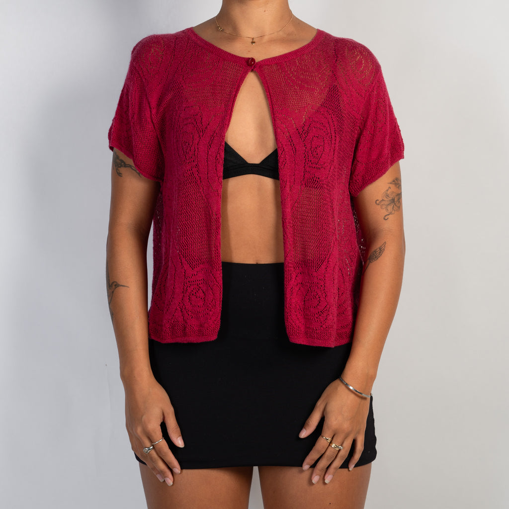 RASPBERRY KNIT TOP