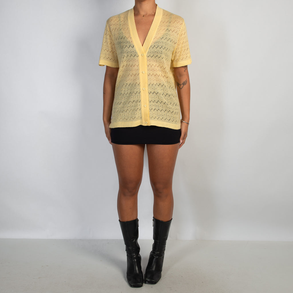 YELLOW KNIT TOP