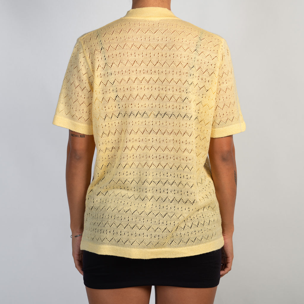 YELLOW KNIT TOP