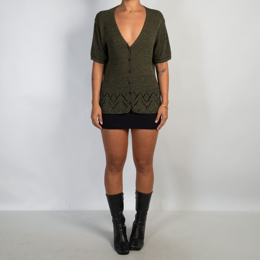 SHORT SLEEVE CARDIGAN