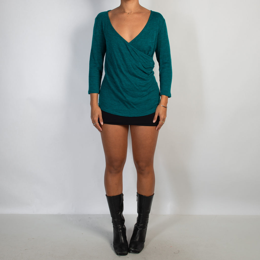 TEAL WOOL TOP