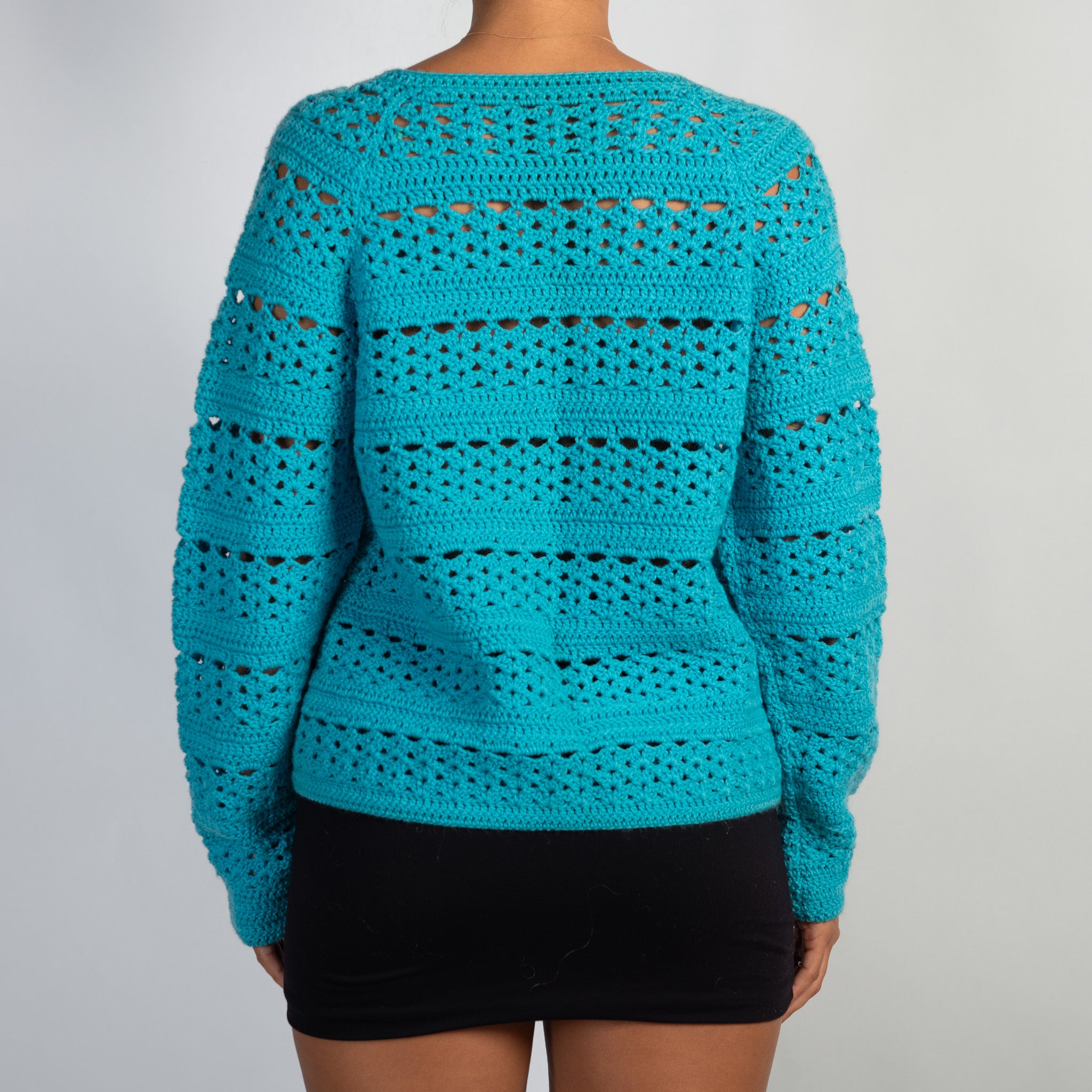 TEAL KNIT CARDIGAN