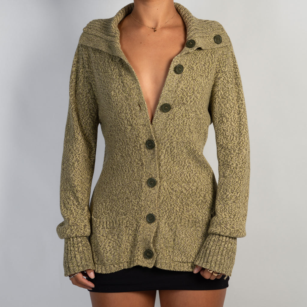 GREEN MARLE CARDIGAN