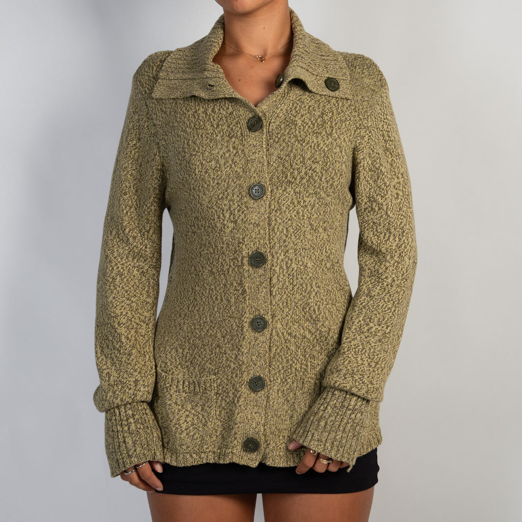 GREEN MARLE CARDIGAN