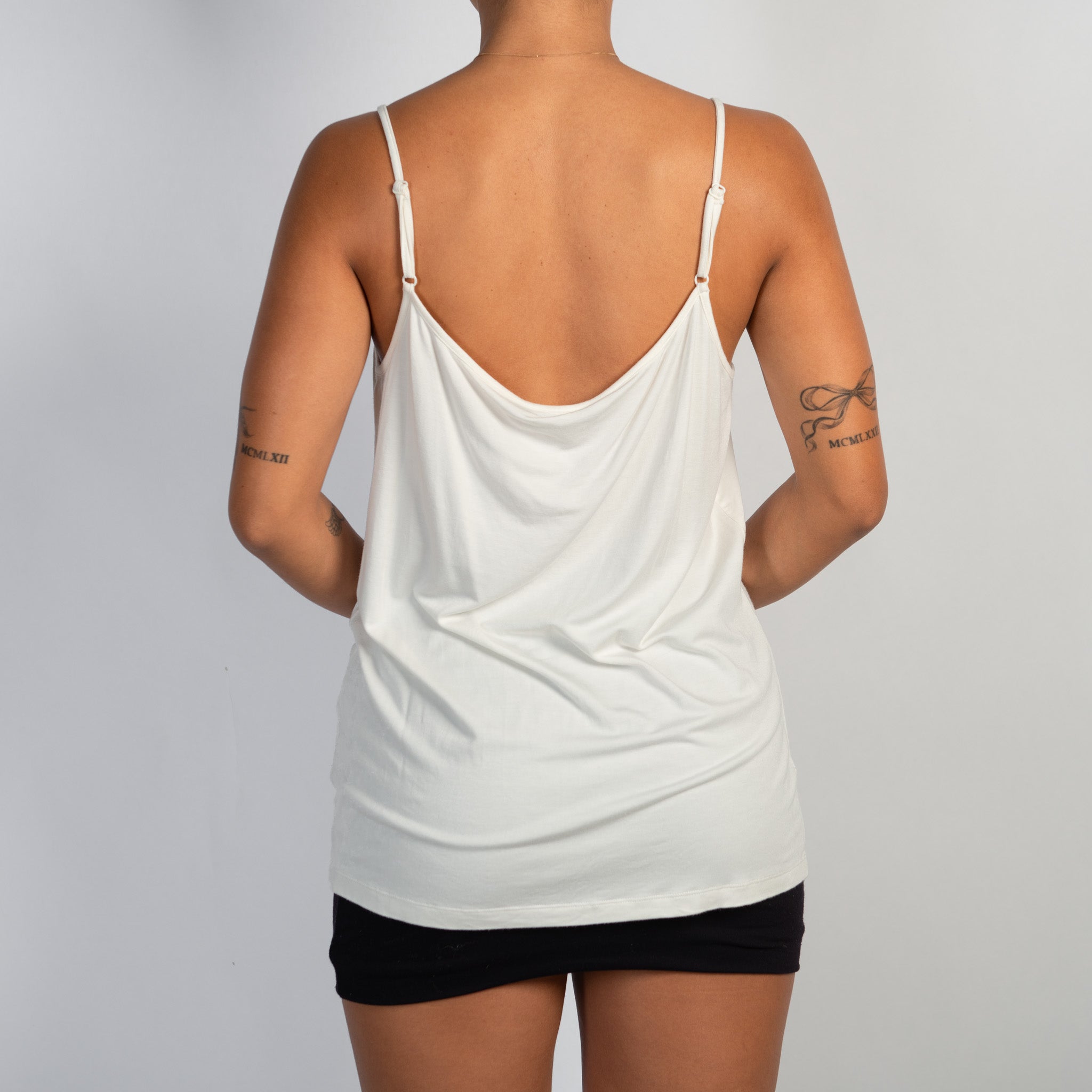 CREAM RUFFLE CAMISOLE