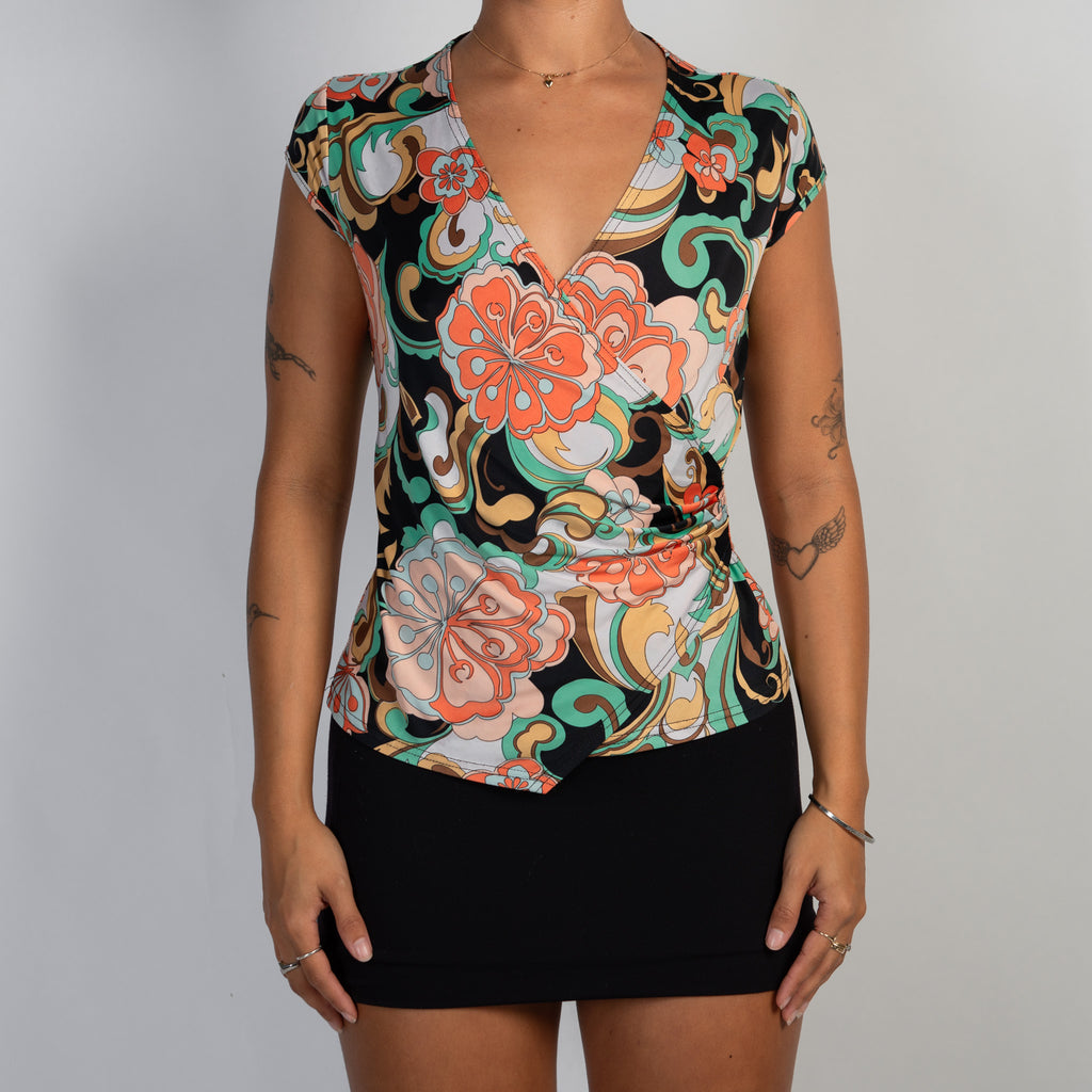 SLINKY FLORAL TOP