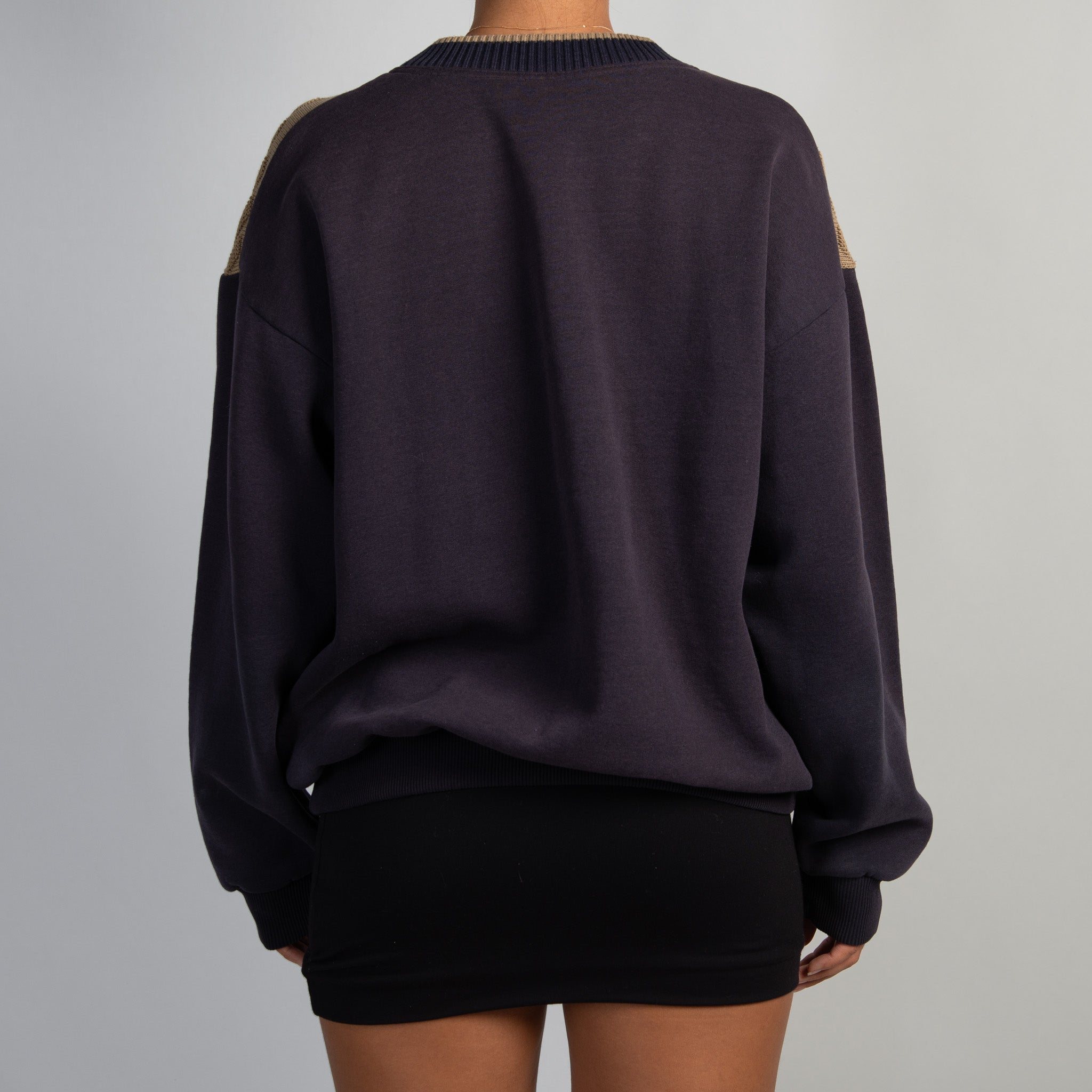 NAVY FLEECE SWEATER
