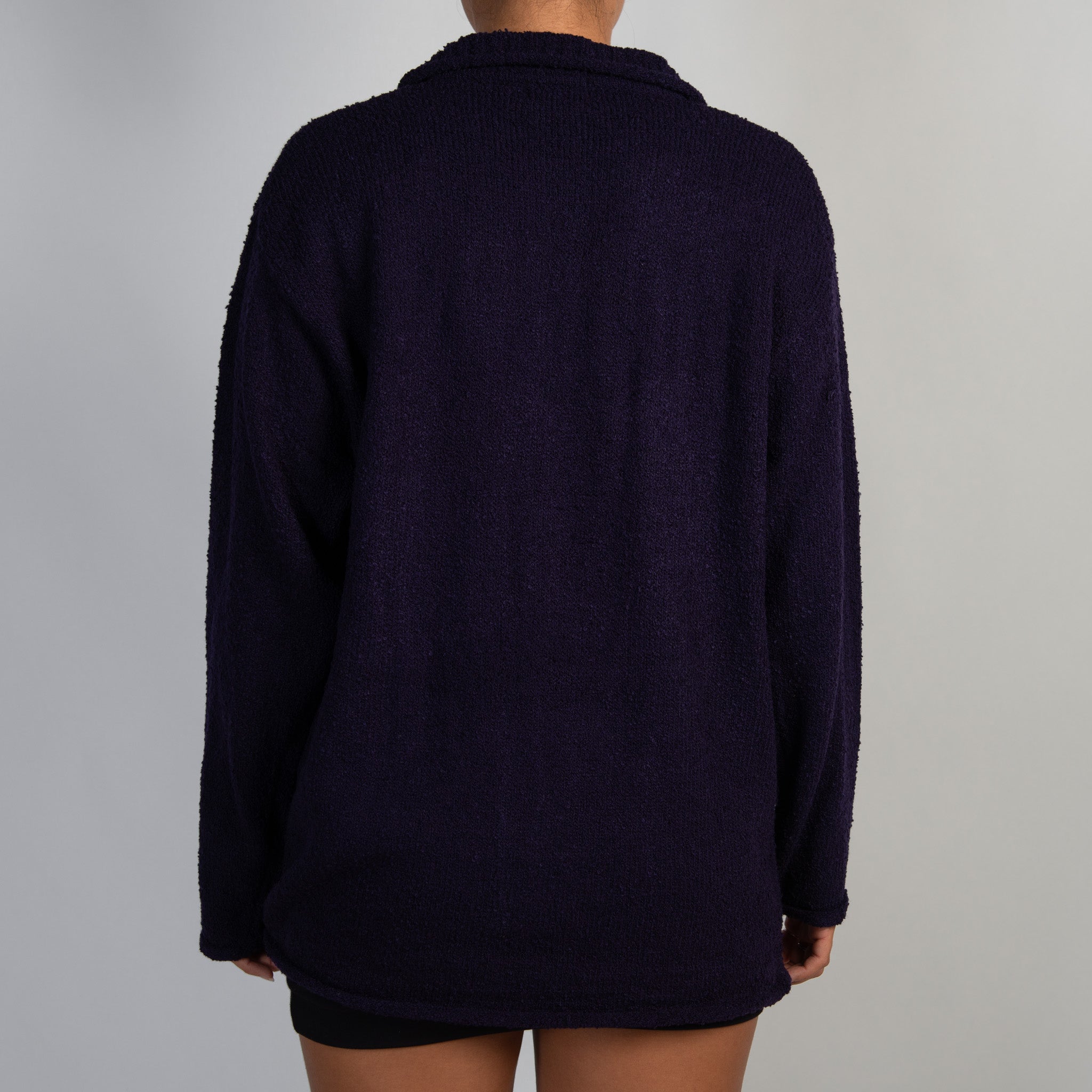 DEEP PURPLE KNIT SWEATER