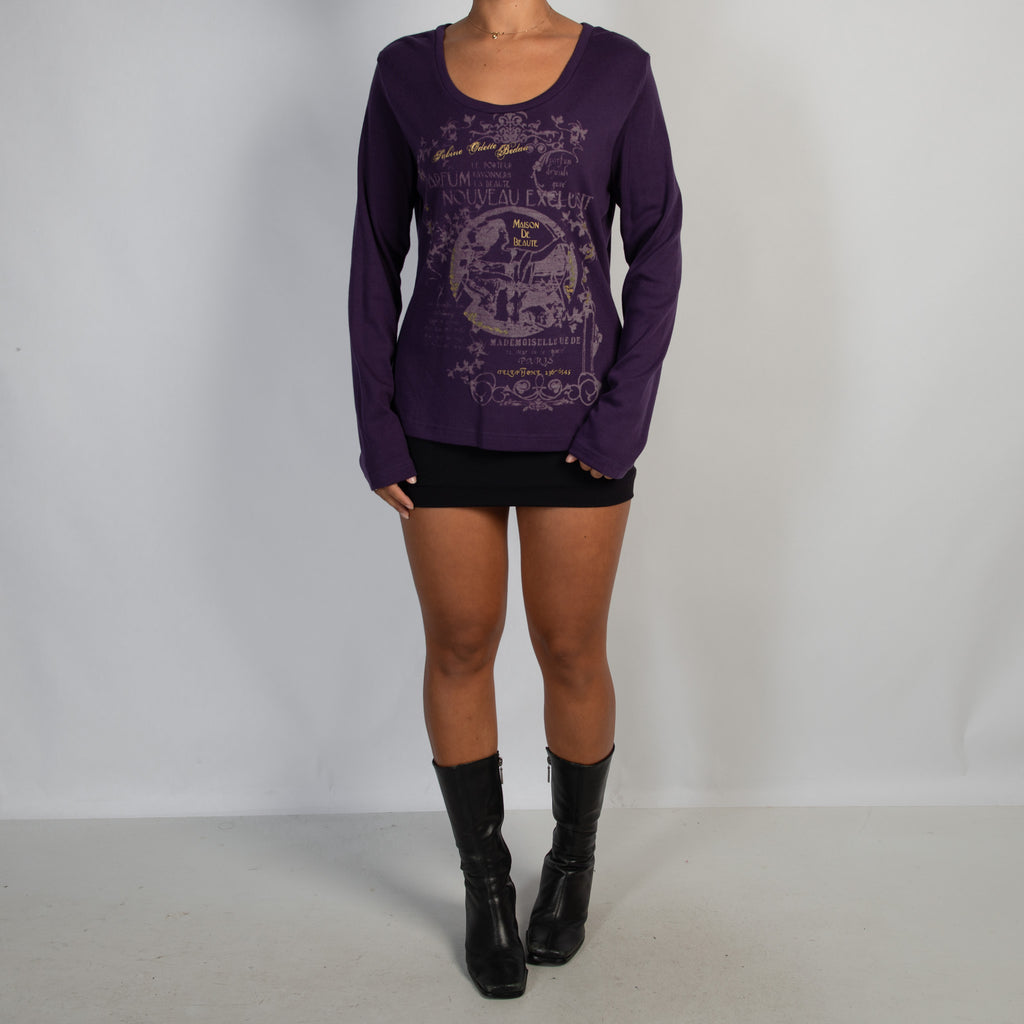 PURPLE LONG SLEEVE TOP