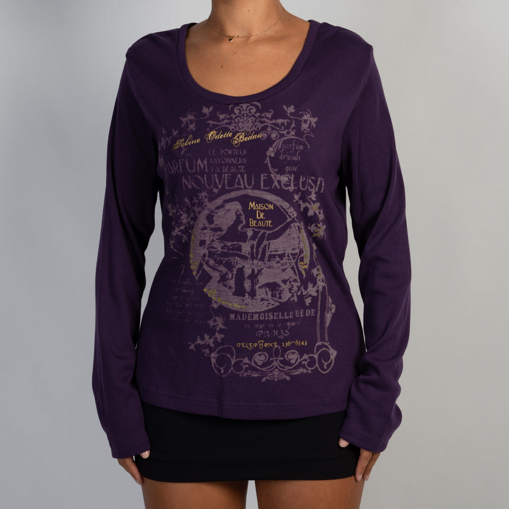PURPLE LONG SLEEVE TOP