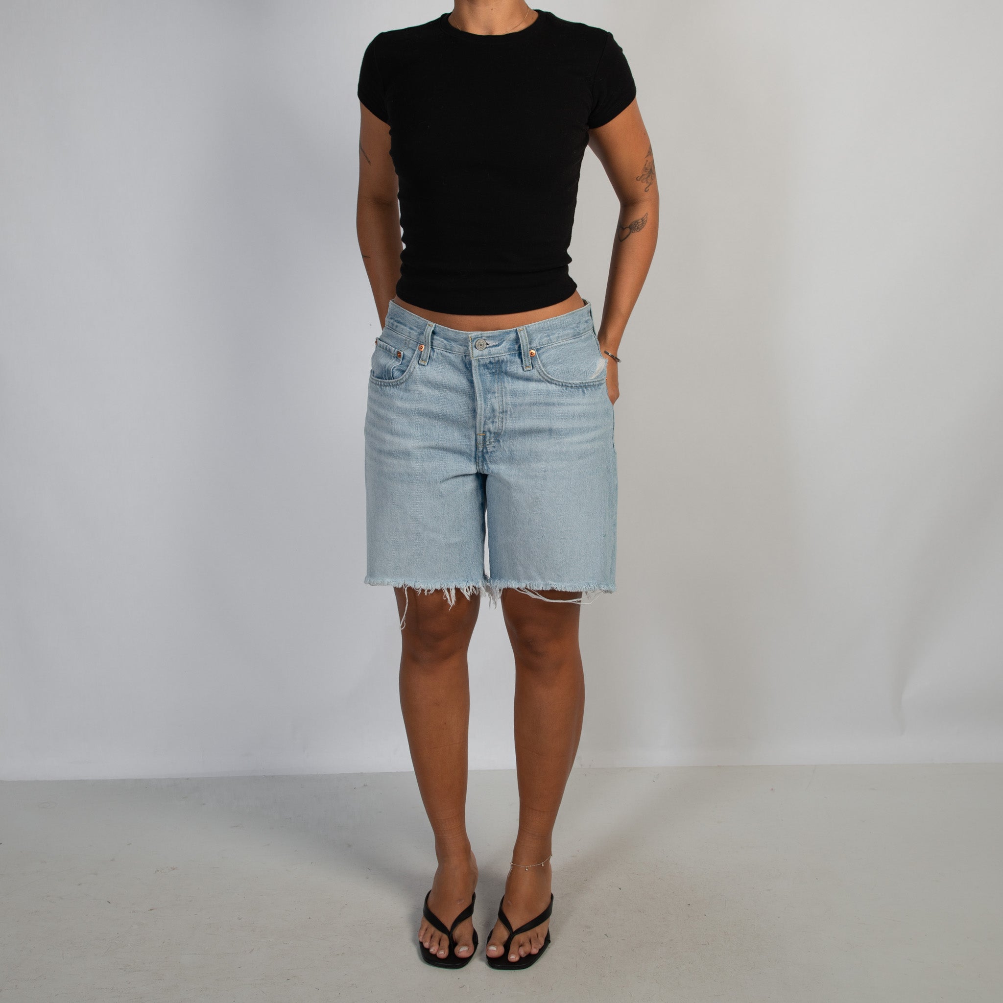 LONGLINE DENIM 501 SHORTS