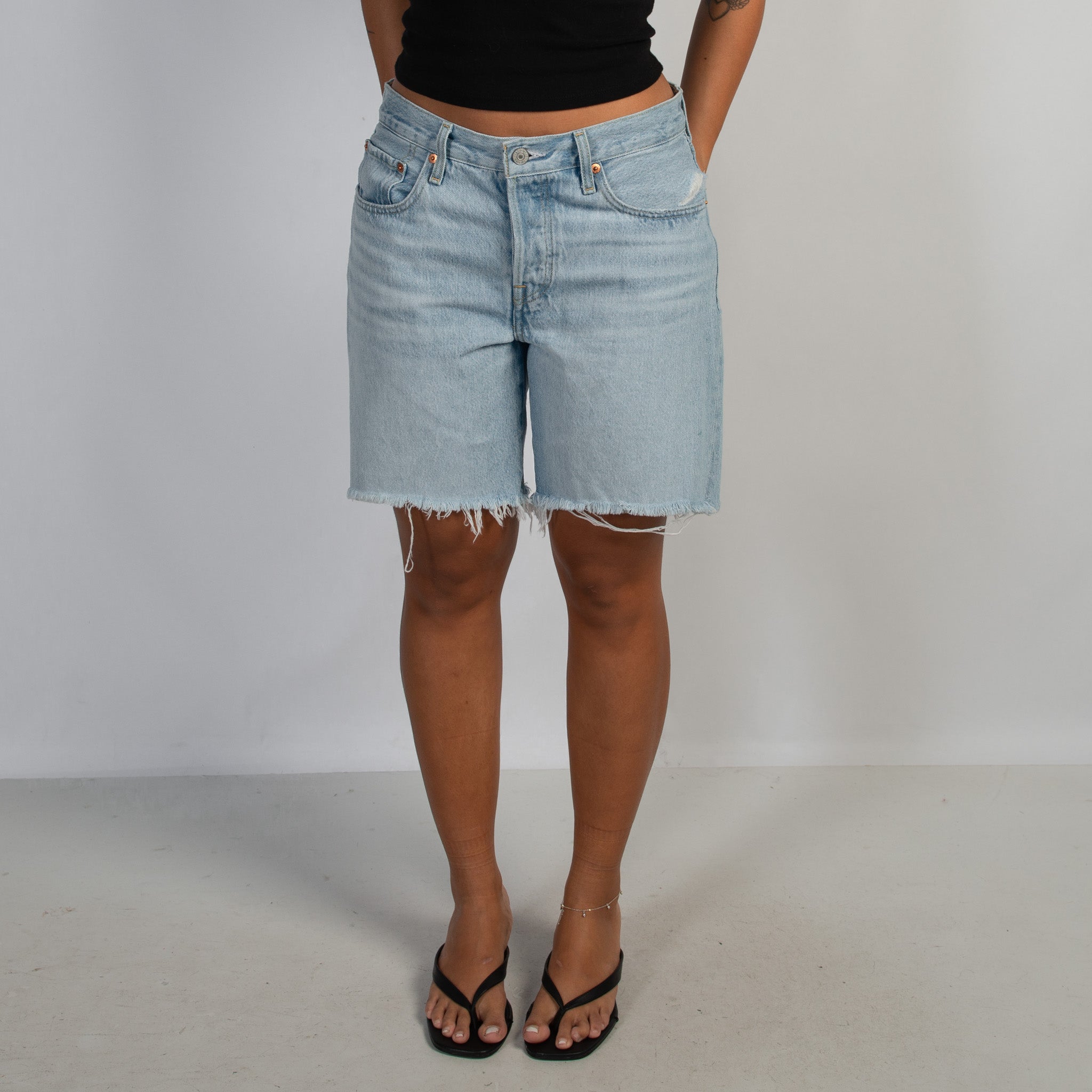LONGLINE DENIM 501 SHORTS