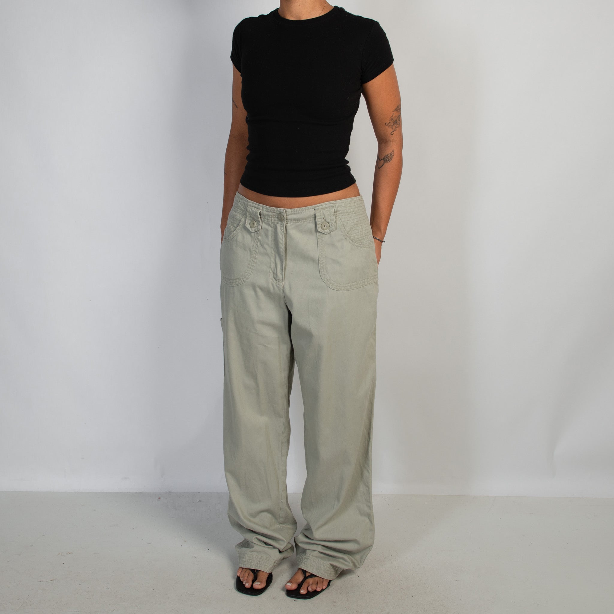 PALE KHAKI TROUSERS