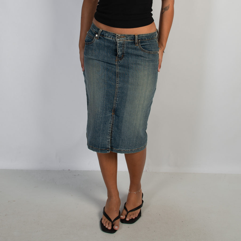 DENIM MIDI SKIRT
