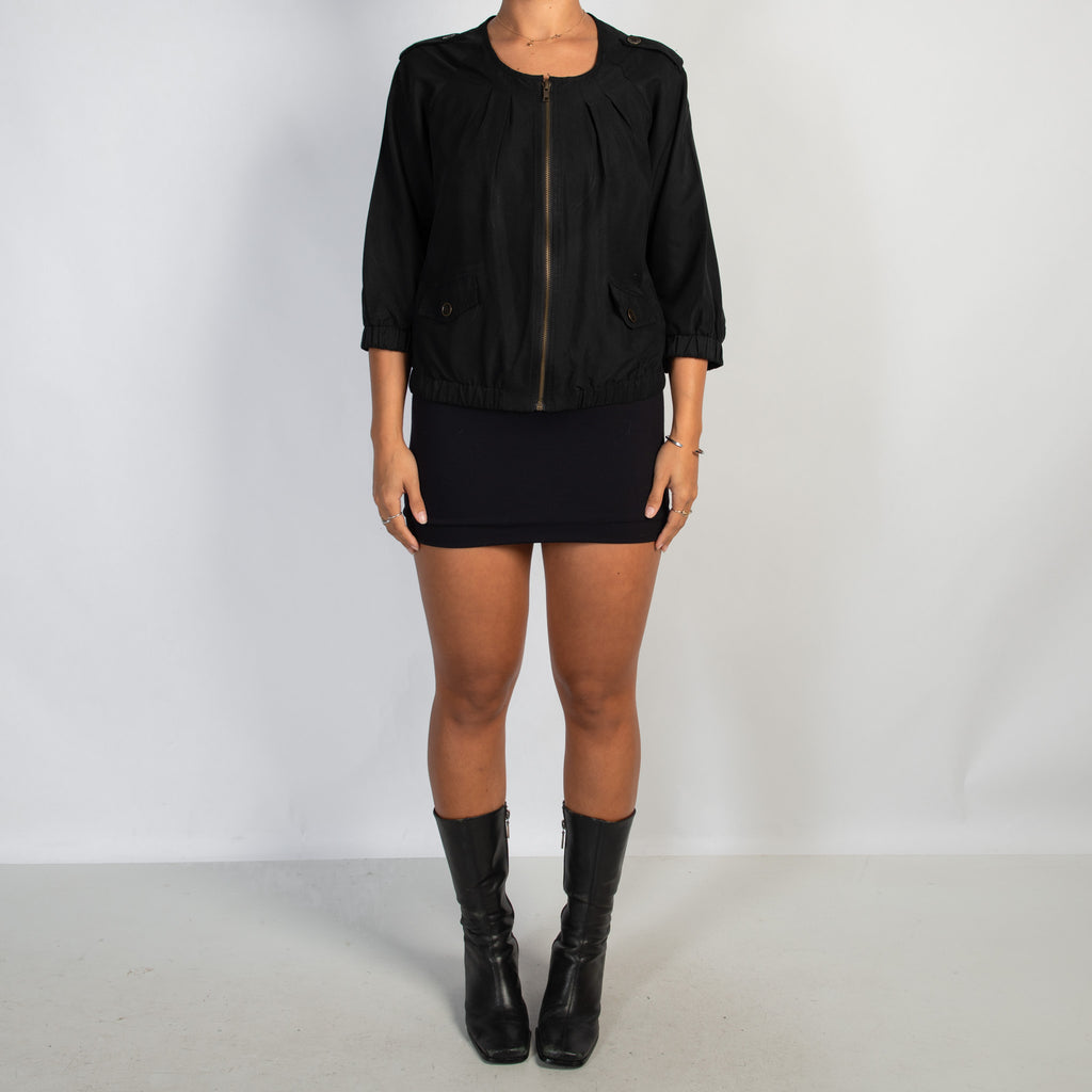 BLACK LIGHTWEIGHT JACKET