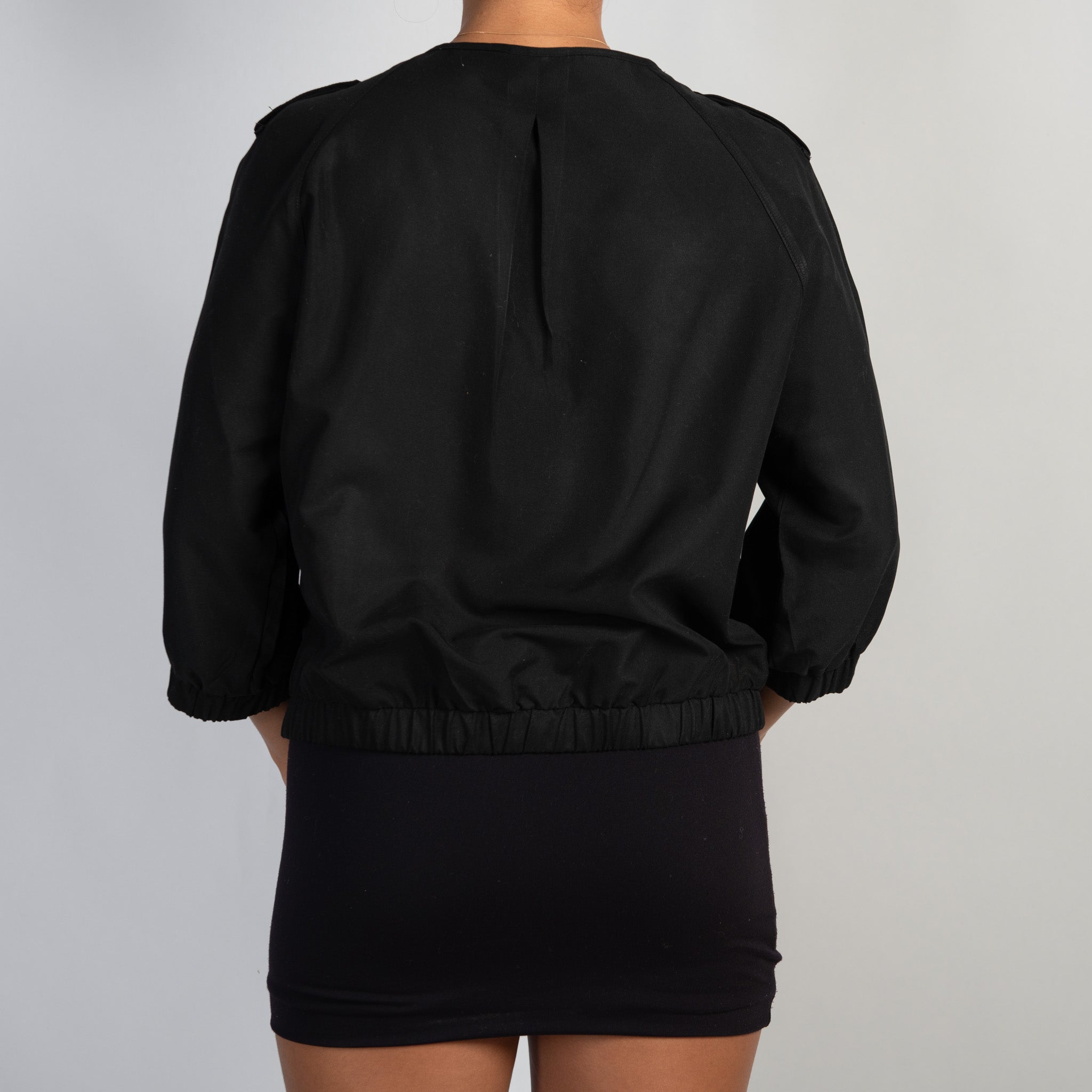 BLACK LIGHTWEIGHT JACKET