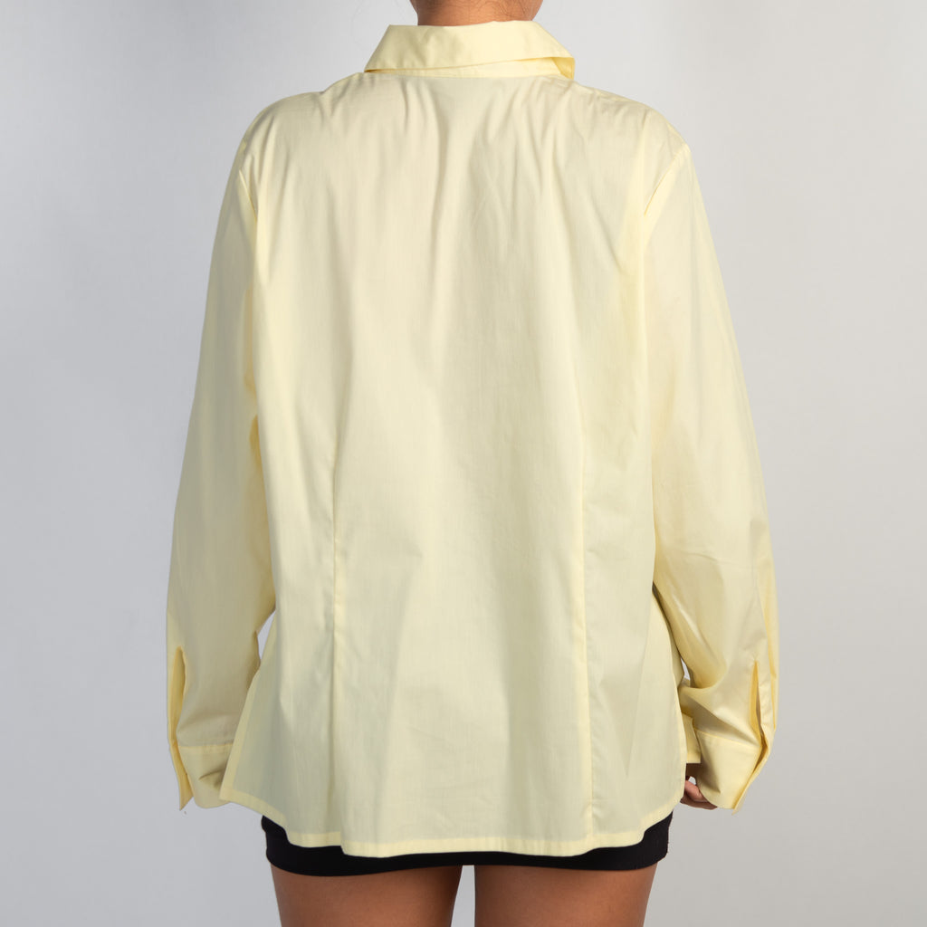 YELLOW BUTTON UP BLOUSE