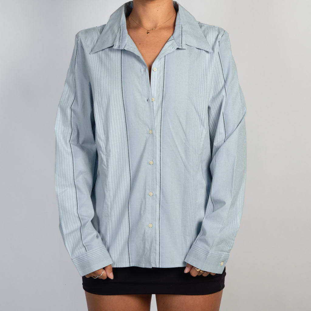 BLUE STRIPE BLOUSE