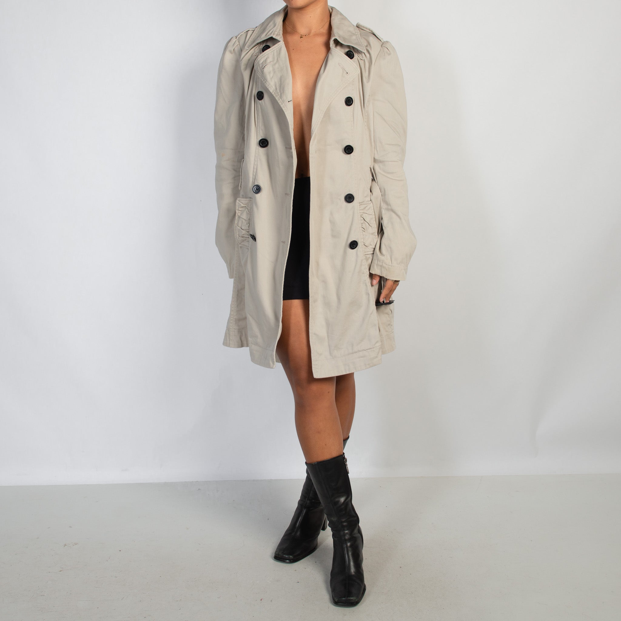 CREAM COTTON COAT