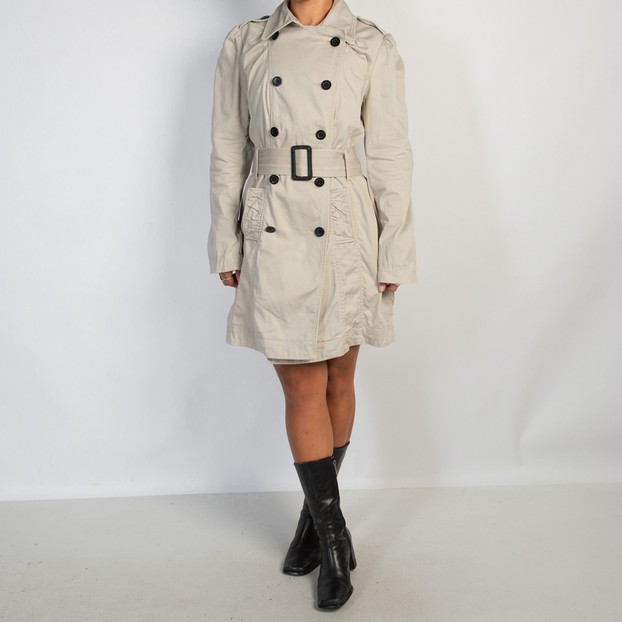 CREAM COTTON COAT