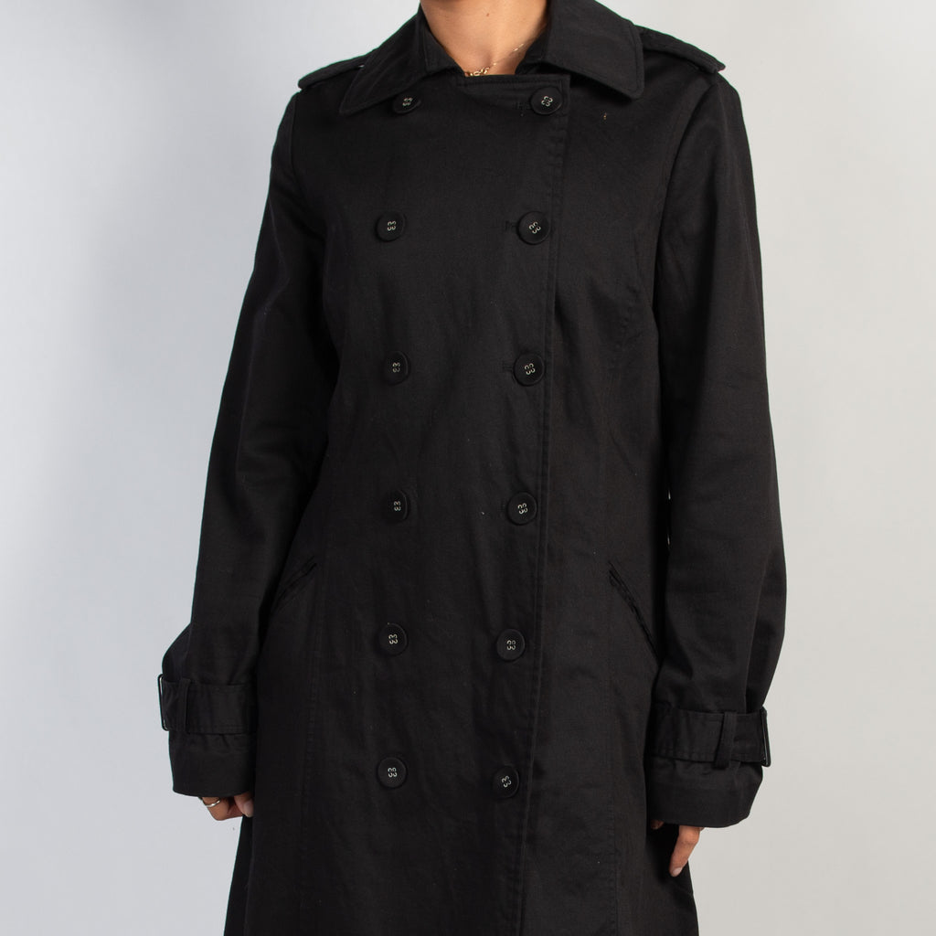 BLACK COTTON COAT