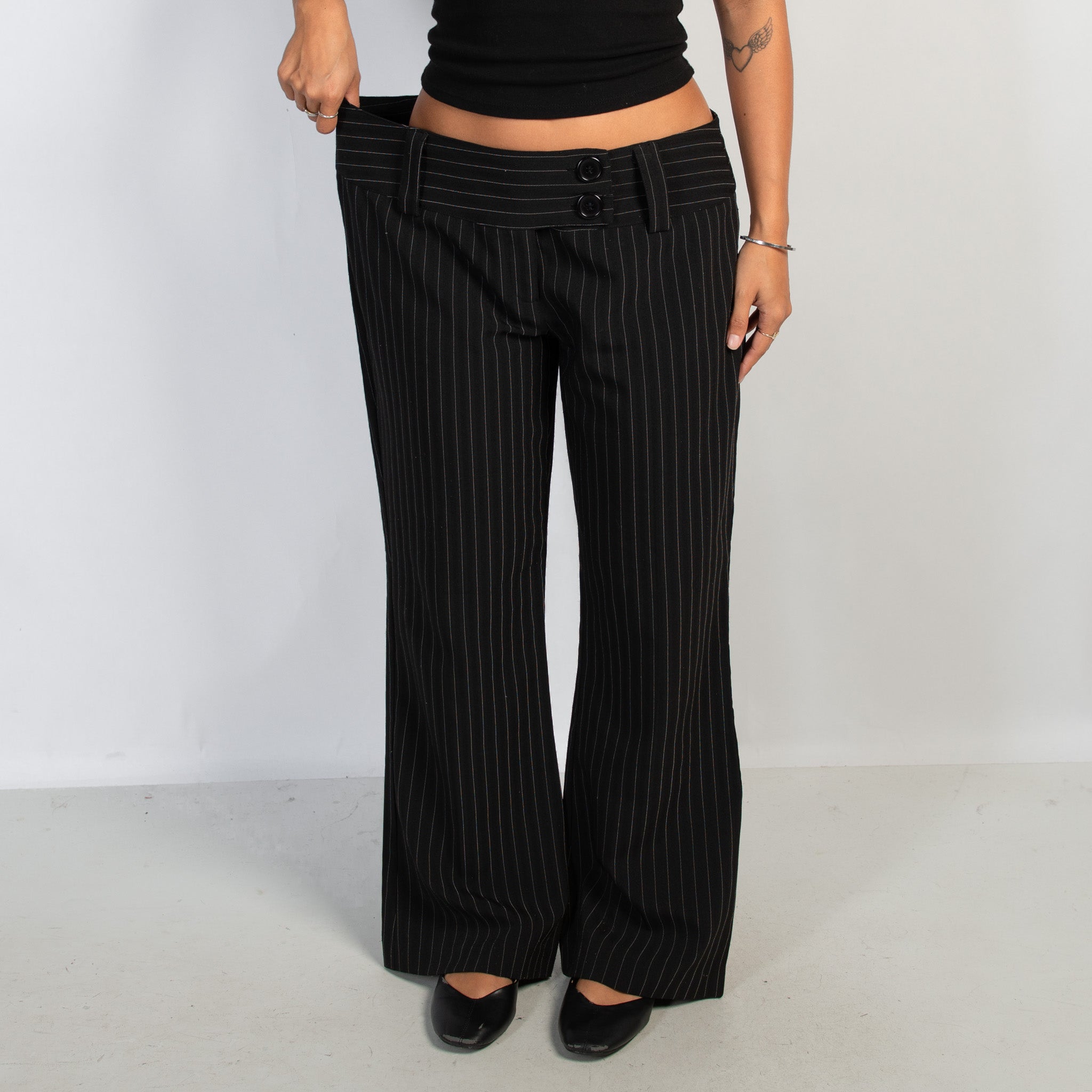 BLACK STRIPE TROUSERS