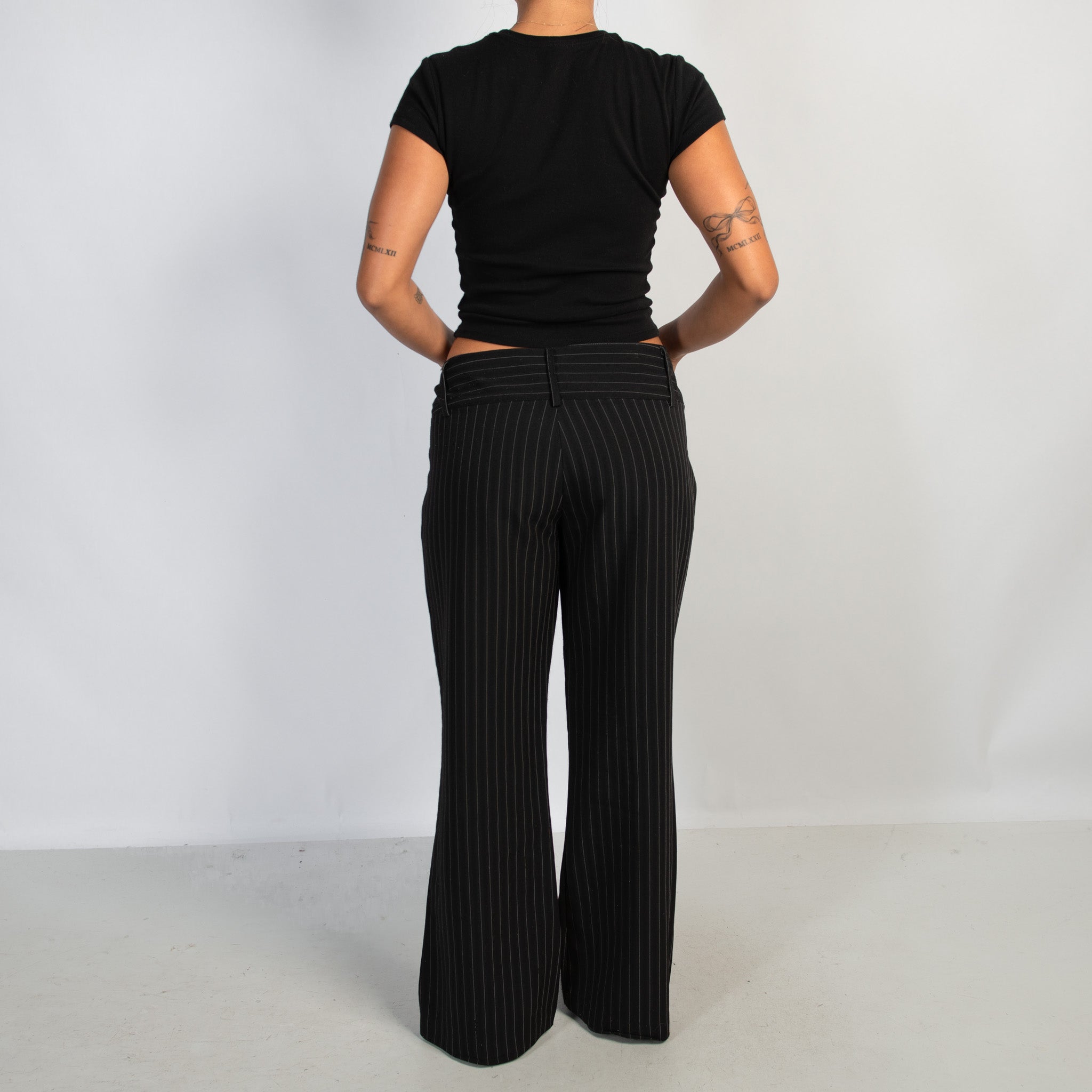 BLACK STRIPE TROUSERS
