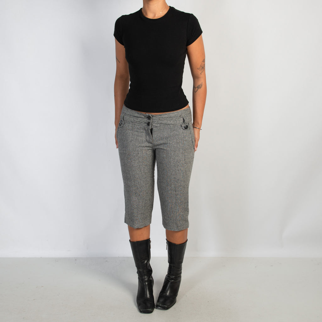 WOOL CROP PANTS