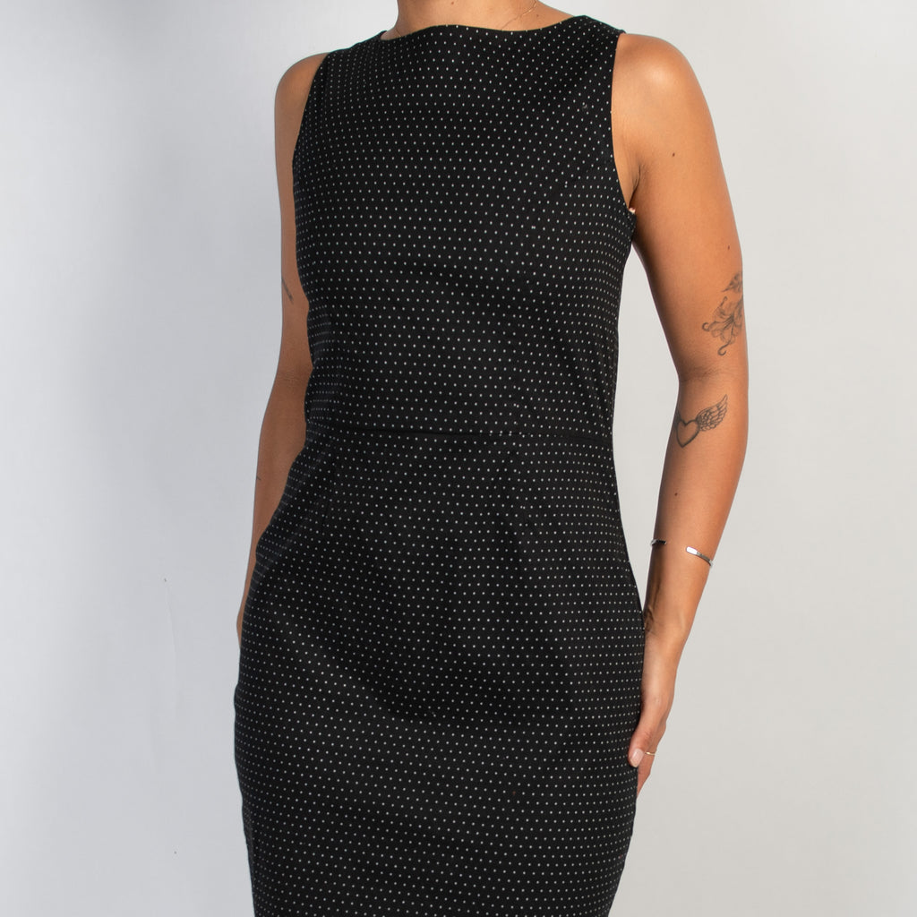 POLKA DOT MIDI DRESS