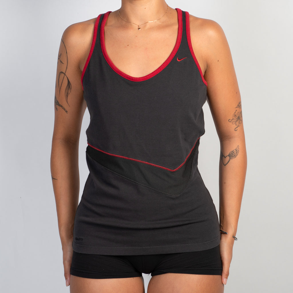 RED TRIM ACTIVE TANK TOP