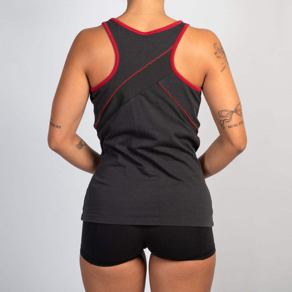 RED TRIM ACTIVE TANK TOP